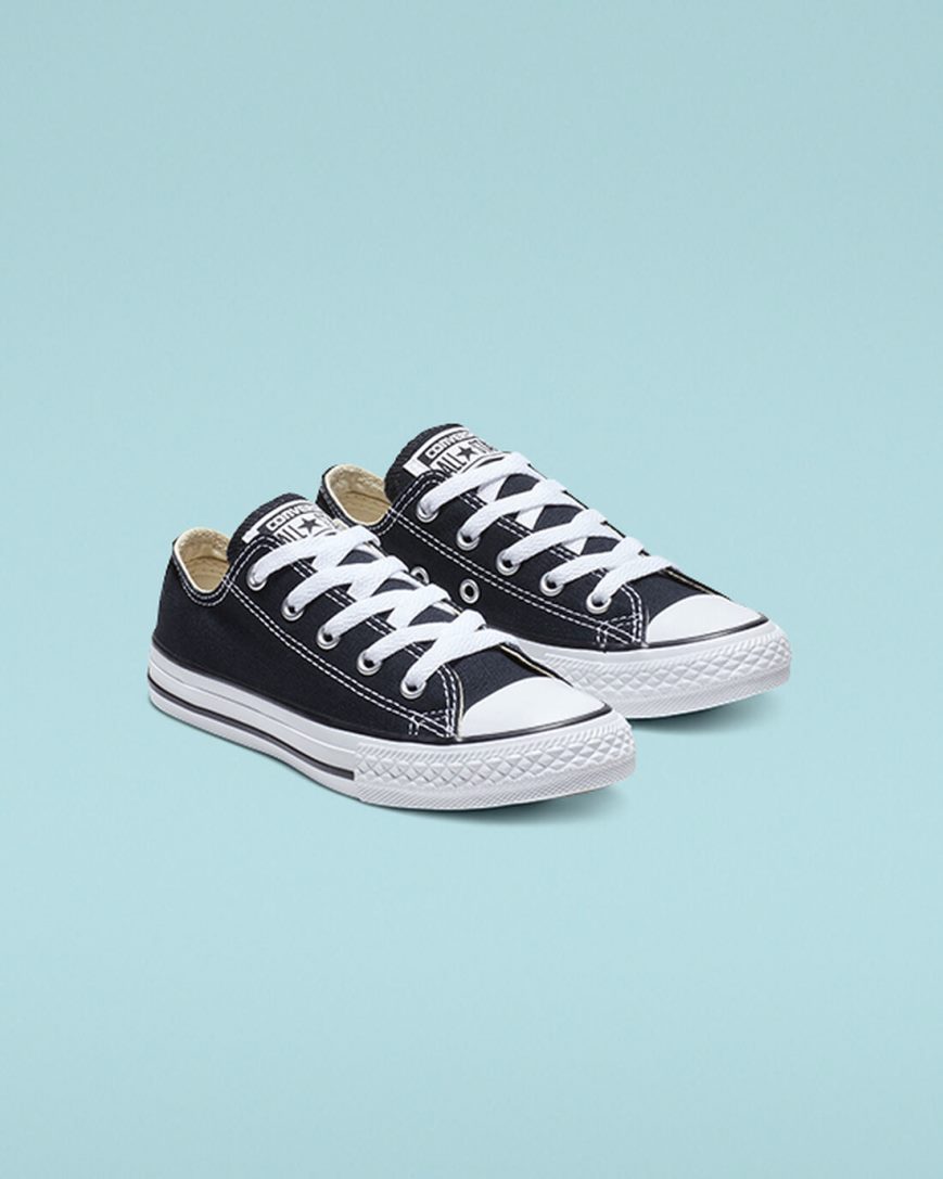 Boys' Converse Chuck Taylor All Star Classic Low Top Shoes Black | AU C0951I